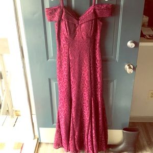 r&m richards off the shoulder lace dress